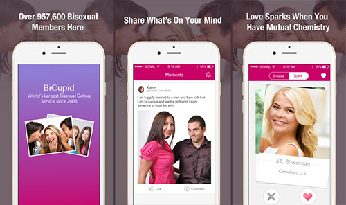 Bicupid - bisexual dating app for threesome